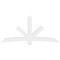 Ekena Millwork Alberta Architectural Grade PVC Gable Bracket, 96"W x 44"H x 6"D x 6"F, 11/12 Pitch GBP096X44X0606ALB00 - alternate 5